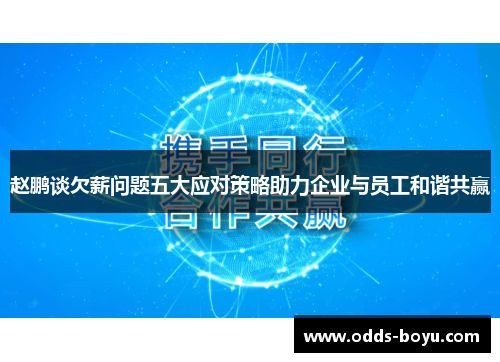 赵鹏谈欠薪问题五大应对策略助力企业与员工和谐共赢