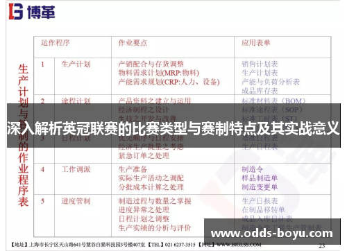 深入解析英冠联赛的比赛类型与赛制特点及其实战意义